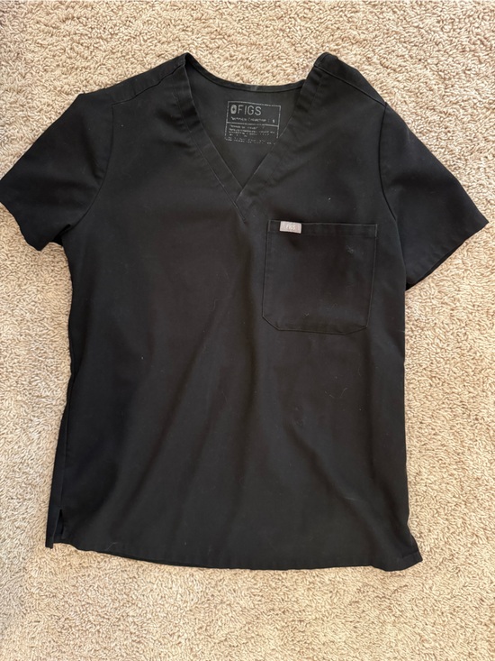 Figs Tops - Figs Women's Black Catarina Scrub Top